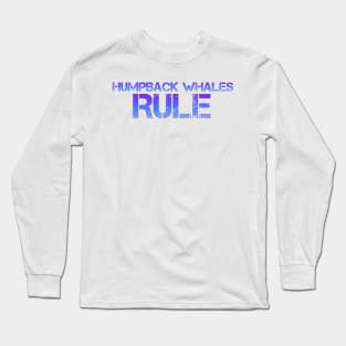 Humpback whale t-shirt designs Long Sleeve T-Shirt